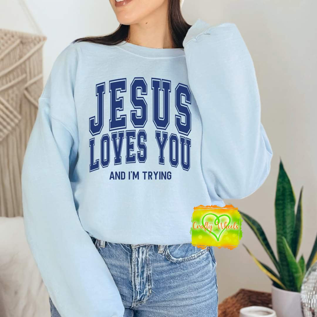 Sweatshirt - Jesus Loves You