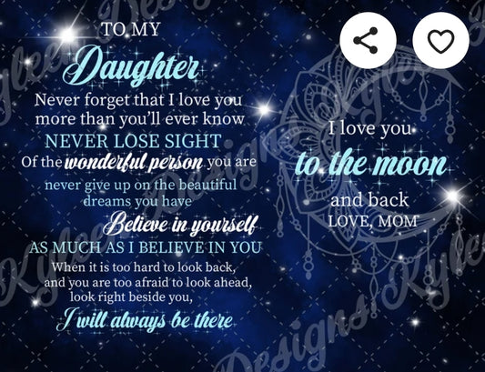 To My Daughter Tumbler